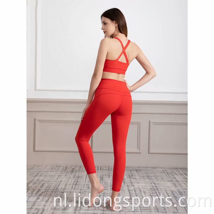 Explosief yoga-pak fitness Running sneldrogende hoge taille sport yoga pak yoga suit sport slijtage